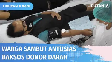 Meski di tengah hujan deras, warga sambut antusias kegiatan donor darah yang digelar PMI Yogyakarta dan YPP SCTV-Indosiar di Masjid Gedhe Kauman Yogyakarta. Ratusan kantong darah ini rencananya akan diperuntukkan bagi pasien rumah sakit di Yogyakarta...