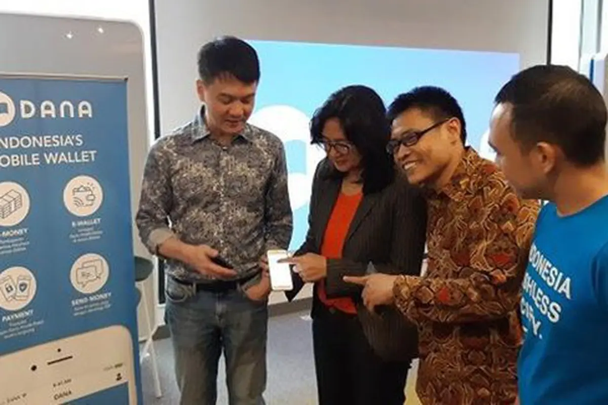 Tampilan aplikasi dompet digital DANA (liputan6.com/Agustinus M.Damar)