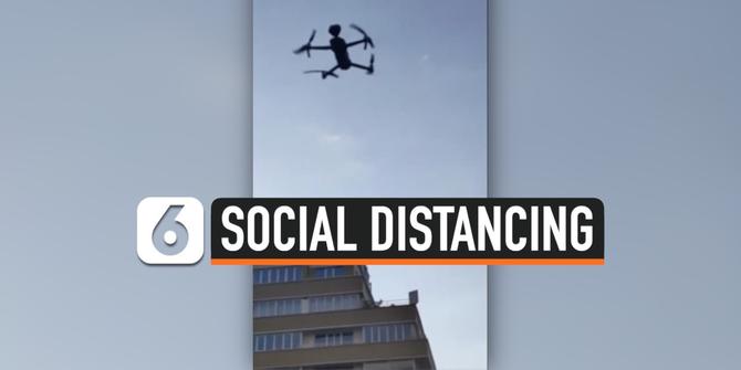 VIDEO: Drone di Belgia Awasi Praktik Social Distancing