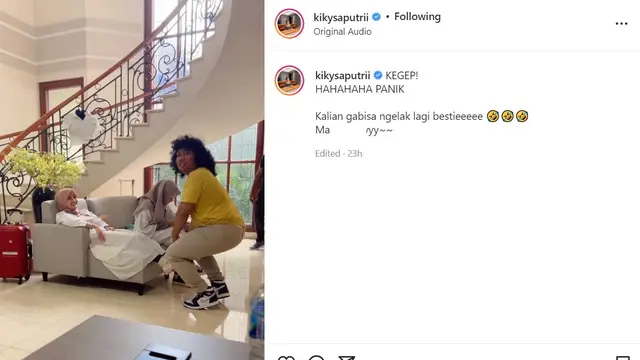 Kiky Saputri - Marshel Widianto (Foto: Instagram/@kikysaputrii)