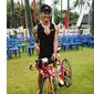 Event olahraga triathlon bertaraf internasional ini diselenggarakan di Resort Nirwana Gardens di Bintan, Kepulauan Riau