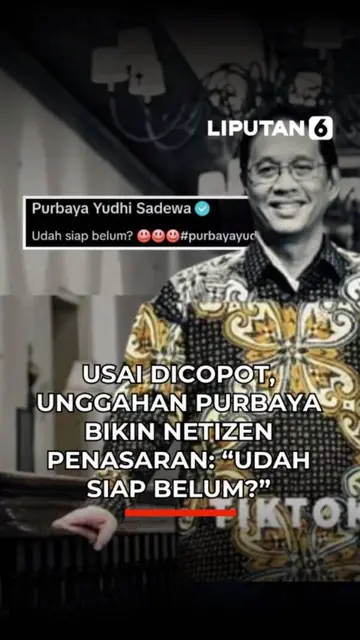 USAI DICOPOT, UNGGAHAN PURBAYA BIKIN NETIZEN PENASARAN: "UDAH SIAP BELUM?"