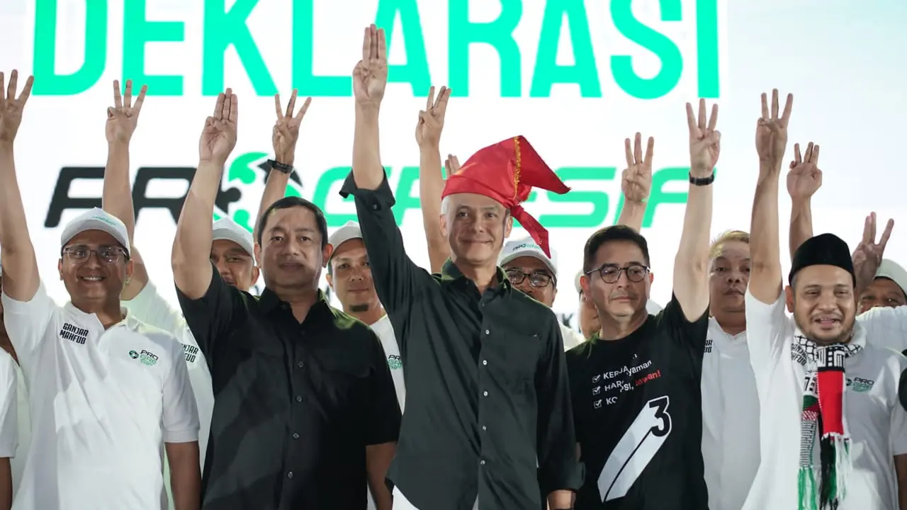 Deklarasi relawan progresif untuk pasangan capres-cawapres nomor urut 03, Ganjar Pranowo dan Mahfud Md