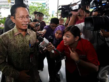 Panitera Mahkamah Konstitusi (MK) Kasianur Sidauruk kembali diperiksa KPK, Jakarta, Senin (15/12/2014). (Liputan6.com/Miftahul Hayat)