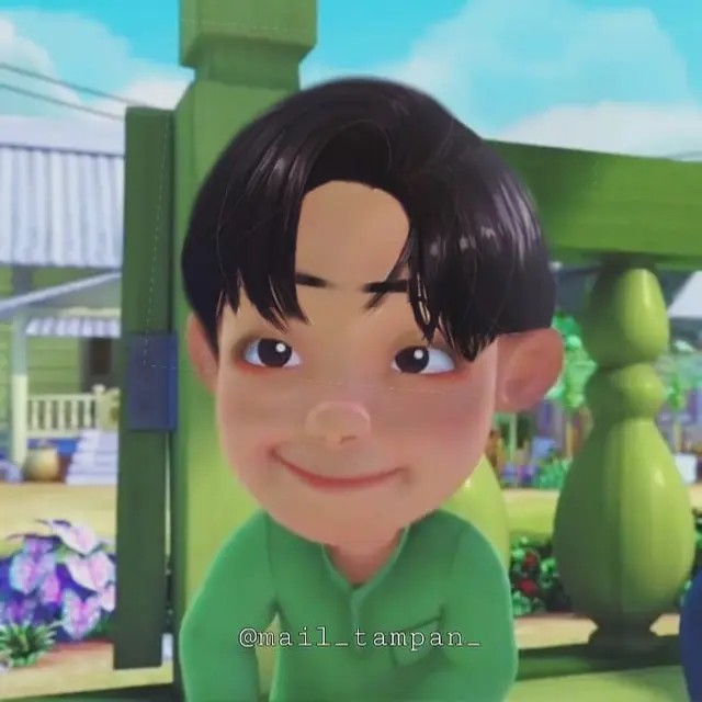 7 Editan Karakter Upin Ipin Jadi Mirip Seleb Korea Ini Makin Gemas
