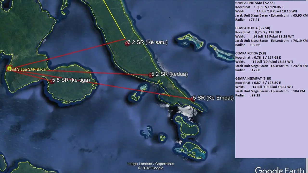 ilustrasi gempa Maluku