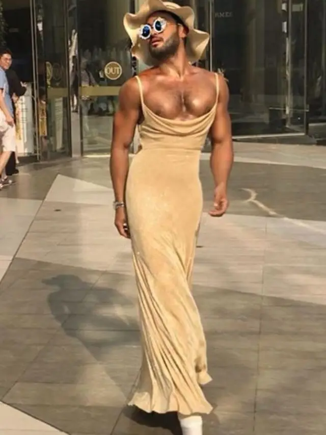 [Bintang] Berbadan Kekar dan Berwajah Ganteng, Pria Ini Malah Hobi Banget Pakai Dress dan High Heels
