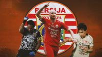Persija Jakarta - Andritany Ardhiyasa, Michael Krmencik, Hanif Sjahbandi (Bola.com/Adreanus Titus)