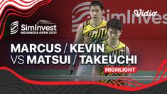 Berita video highlights laga kemenangan Kevin Sanjaya / Marcus Gideon pada babak pertama Indonesia Open 2021, Selasa (23/11/2021) siang hari WIB.