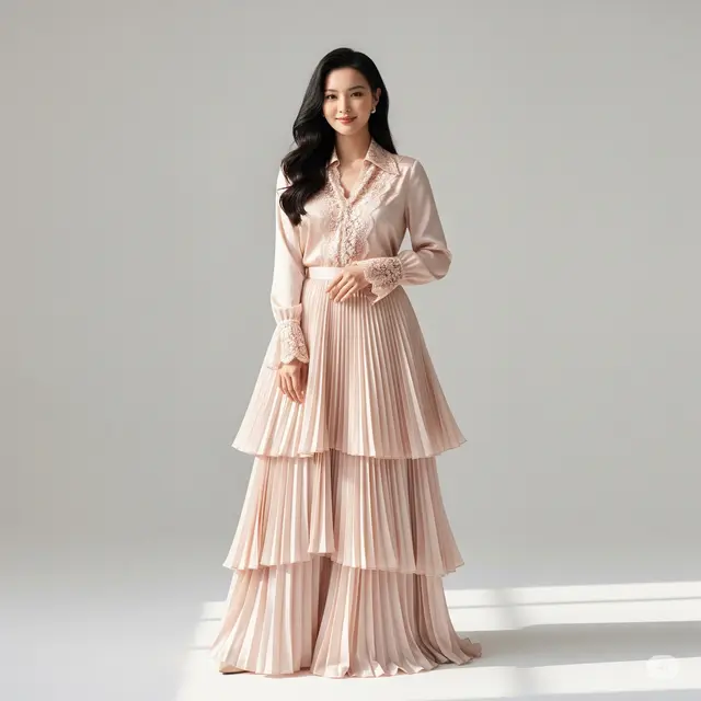 12 Contoh Model Baju Brokat Kombinasi Satin Terbaru yang Elegan dan Trendi