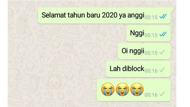 6 Chat Selamat Tahun Baru Ini Kocak, Bikin Ngakak