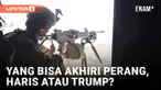 Wakil Presiden Kamala Harris mengatakan dia yakin AS harus memimpin dengan membangun aliansi untuk memitigasi konflik. Mantan Presiden Donald Trump mengatakan citraan kekuatan dan langkahnya yang sulit ditebak, dapat menghentikan perang sebelum dimul...