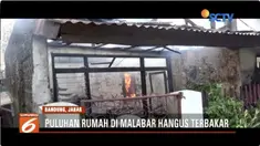 Hembusan angin memicu api dengan cepat menjalar dan mengakibatkan kebakaran meluas.