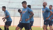 Gelandang jangkar PSIS Semarang asal Palestina, Jonathan Cantillana dalam sebuah sesi latihan. (Bola.com/Vincentius Atmaja)