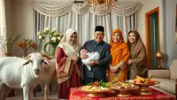 arti aqiqah ©Ilustrasi dibuat AI