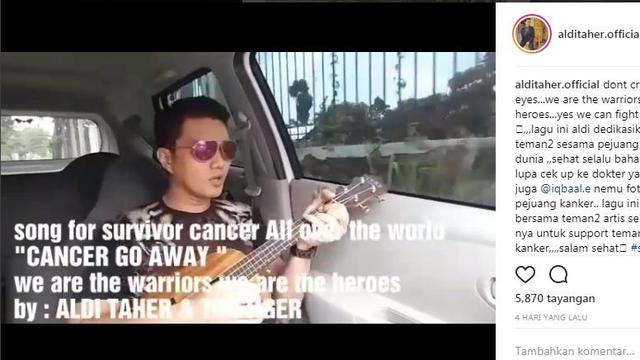 Aldi Taher Tulis Lagu Cancer Go Away