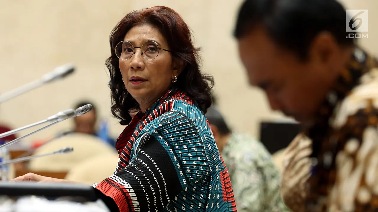 Menteri Kelautan dan Perikanan Susi Pudjiastuti.