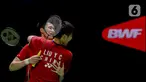 Pebulu tangkis ganda putra China Liu Yu Chen/Ou Xuan Yi berpelukan usai mengalahkan pebulu tangkis ganda putra Korea Selatan Choi Sol Gyu/Kim Won Ho pada pertandingan final East Ventures Indonesia Open 2022 di Istora Senayan, Jakarta, Minggu (19/6/2022). China Liu Yu Chen/Ou Xuan Yi juara East Ventures Indonesia Open 2022 usai mengalahkan Choi Sol Gyu/Kim Won Ho dengan skor 21-17 dan 23-21. (Liputan6.com/Faizal Fanani)