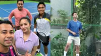 Bakal Tanding Tenis Lawan Desta, Ini 7 Potret Persiapan Raffi Ahmad