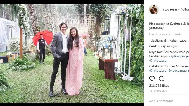 Caesar Hito dan Felicya Angelista