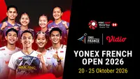 Yonex French Open 2026: 14 Wakil Indonesia Siap Bersaing di BWF 750 Hanya di Vidio