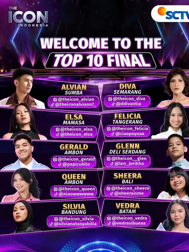 Top 10 The Icon Indonesia. (Foto: Dok. SCTV)
