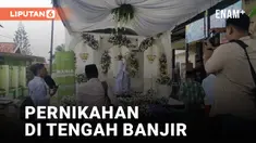 THUMBNAIL PERKAWINAN DI TENGAH BANJIR