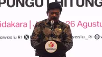 Menteri Koordinator Bidang Politik, Hukum, dan Keamanan Indonesia (Menkopolhukam) Marsekal TNI Purn Hadi Tjahjanto mengingatkan inteljen negara soal kerawanan dalam Pilkada 2024. (Merdeka).