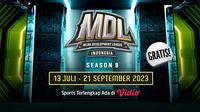 GRATIS Tonton di Vidio, Live Streaming MDL ID 2023 Season 8 Pekan Kedua : Ada 17 Tim