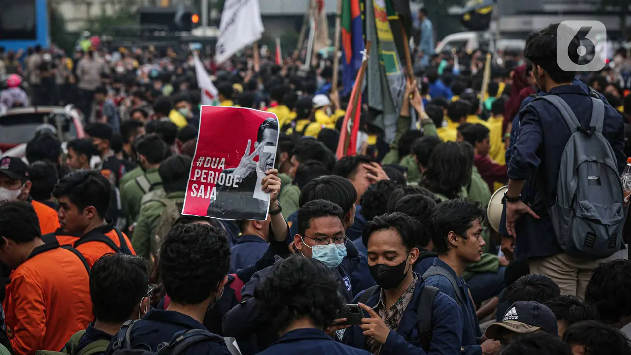 Aksi Demo BEM di Kawasan Harmoni