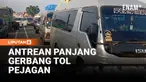 Antrean panjang kendaraan pemudik kembali terjadi di Gerbang Tol Pejagan, Brebes, Jawa Tengah, pada H-5 Lebaran, Senin pagi. Meningkatnya volume kendaraan yang datang dari arah Jakarta dan Jawa Barat membuat arus keluar tol menuju wilayah selatan Jaw...
