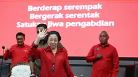 Ketua Umum PDIP Megawati Soekarnoputri memimpin rapat koordinasi yang dihadiri para pengurus pusat, kepala daerah-wakil kepala daerah, dan kader utama di Gedung Sekolah Partai di Lenteng Agung, Jakarta Pusat, pada Jumat (26/4/2024) (Istimewa)