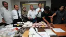 Selama September hingga Oktober 2014, Dit Resnarkoba Polda Metro Jaya menyita 19,3 kg sabu dan 37.214 butir ekstasi, 1,03 kg heroin, 13,2 kg ganja, 42 butir erimin, dan 3,8 gram ketamin, Kamis (13/11/2014). (Liputan6.com/Helmi Fithriansyah)