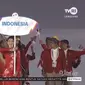 Emilia Nova memimpin kontingen Indonesia pada pembukaan SEA Games 2021 Vietnam. (Tangkapan layar TVRI-Vidio)
