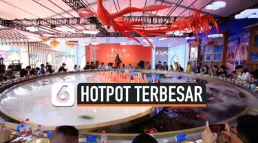 Dalam China International Import Expo (CIIE) yang diselenggarakan di Shanghai, China, terdapat hotpot terbesar di dunia dengan berat 2.000 kilogram dan mampu memberi makan 56 orang sekaligus.