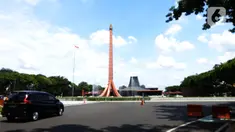 Suasana Taman Mini Indonesia Indah (TMII) dengan wajah baru di Jakarta Timur, Rabu (16/11/2022). Pengelola TMII akan melakukan uji coba buka untuk umum pada 20 November 2022 dengan kuota 5000 orang selama berlangsung, dengan membeli tiket secara onlie di website TMII. (merdeka.com/Imam Buhori)