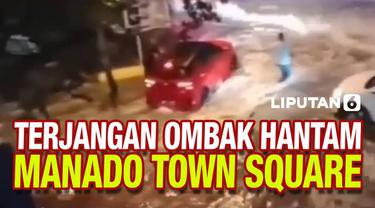 Ombak besar disertai angin kencang menghantam Kawasan Manado Square yang terletak di Jalan Pierre Tendean Boulevard, Manado, Selasa (7/12/2021).

Hantaman gelombang tinggi tersebut viral di beberapa akun media sosial. Di dalam tayangan tersebut ter...