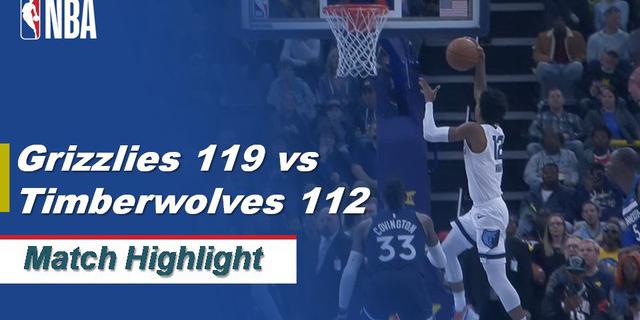 VIDEO: Highlights NBA 2019-2020, Memphis Grizzlies Vs Minnesota Timberwolves 119-112