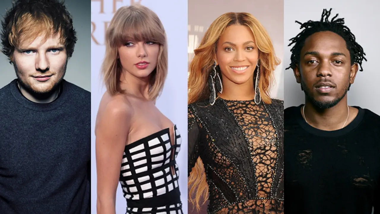 [Bintang] Ed Sheeran, Taylor Swift, Beyonce, Kendrick Lamar