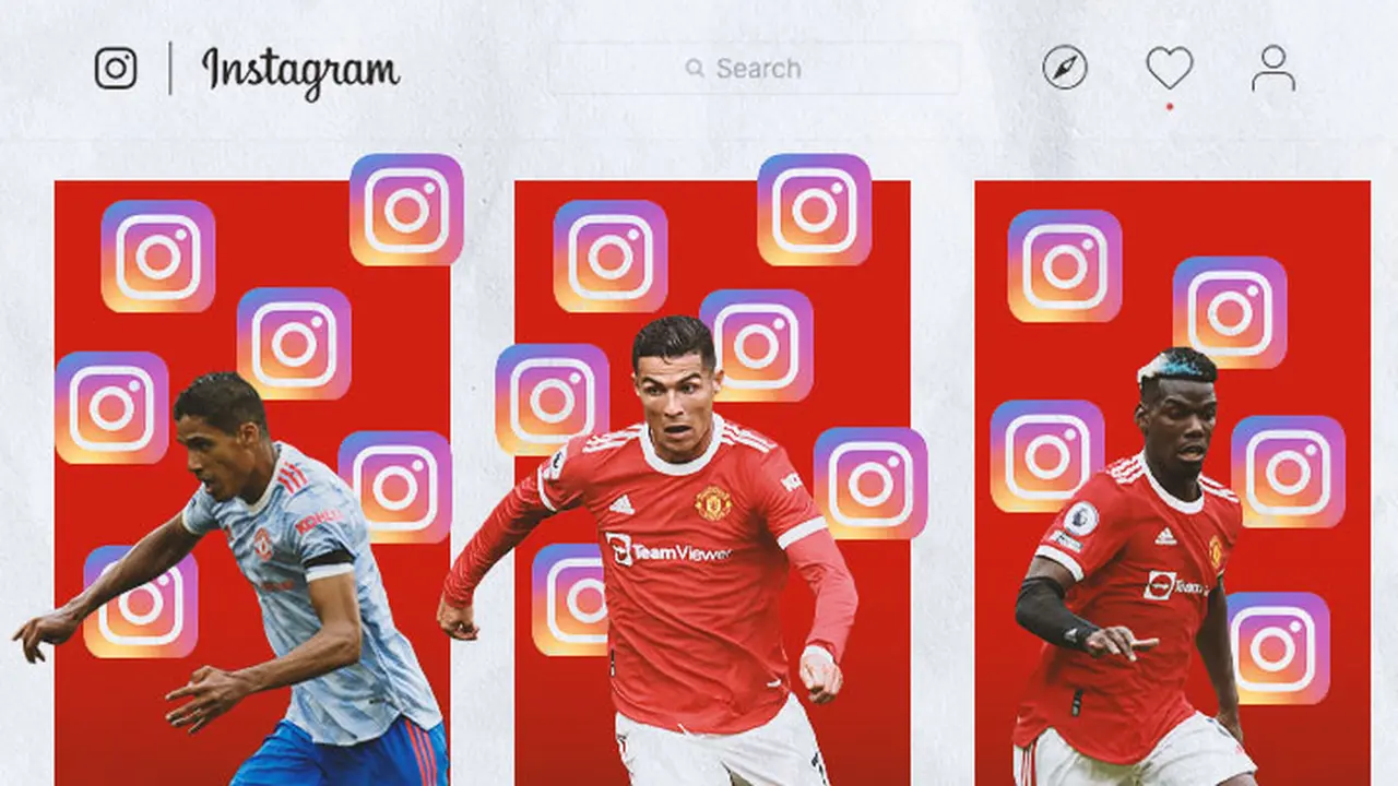 Ilustrasi - Instagram Raphael Varane, Cristiano Ronaldo, Paul Pogba