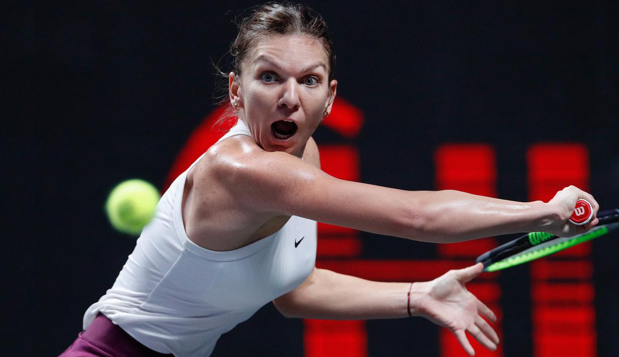 Foto Simona Halep Atasi Perlawanan Bianca Andreescu Di Wta Finals 2019 Bola Liputan6 Com