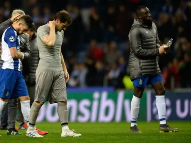 Iker Casillas mengalami serangan jantung saat mengikuti sesi latihan bersama FC Porto, Rabu (1/5/2019). (AFP/Miguel Riopa)