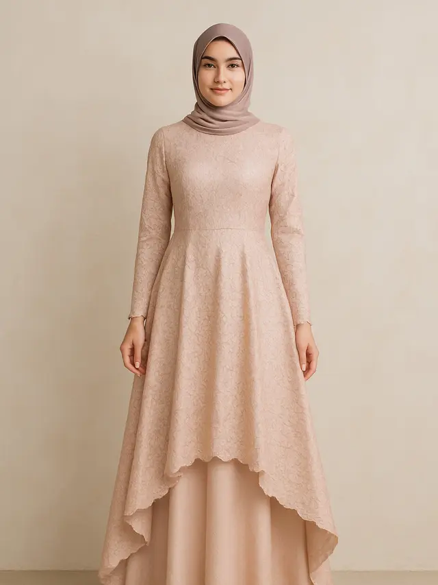 8 Model Gamis Brokat Simple Elegan yang Wajib Anda Miliki di 2025