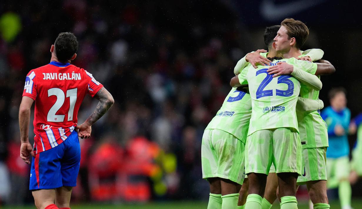 Barcelona akan bersua dengan Real Madrid di partai puncak Copa del Rey 2024/2025. (AP Photo/Manu Fernandez)