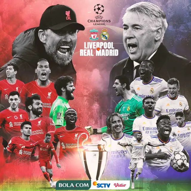 Jadwal Final Liga Champions 2021 / 2022 Malam Ini Liverpool Vs Real Madrid Dunia