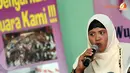 Tante korban, Halimah berharap melalui testimoni yang disampaikan, Komnas Perlindungan Anak dapat membantu penyelesaian atas kasus yang menimpa MR (Liputan6.com/ Helmi Fithriansyah)