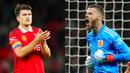 Kemenangan MU atas West Ham tak lepas dari peran David de Gea dan juga Harry Maguire yang mengawal barisan pertahanan MU yang digempur habis-habisan pada babak kedua. Berikut momen kekompakan keduanya. (Foto-foto: AP Photo/Jon Super)