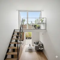 Desain Rumah di Lahan Terbatas dengan Mezzanine dan Rooftop (Crediit AI)