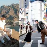 Liburan romantis ala Dinda Hauw dan Rey Mbayang. [Instagaram/dindahw]