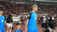 Bek Timnas Filipina, Adrian Ugelvik (17) merasakan atmosfer Stadion Utama Gelora Bung Karno dalam laga Kualifikasi Piala Dunia 2026, Selasa (11/6/2024). (Instagram/adrianugelvik)